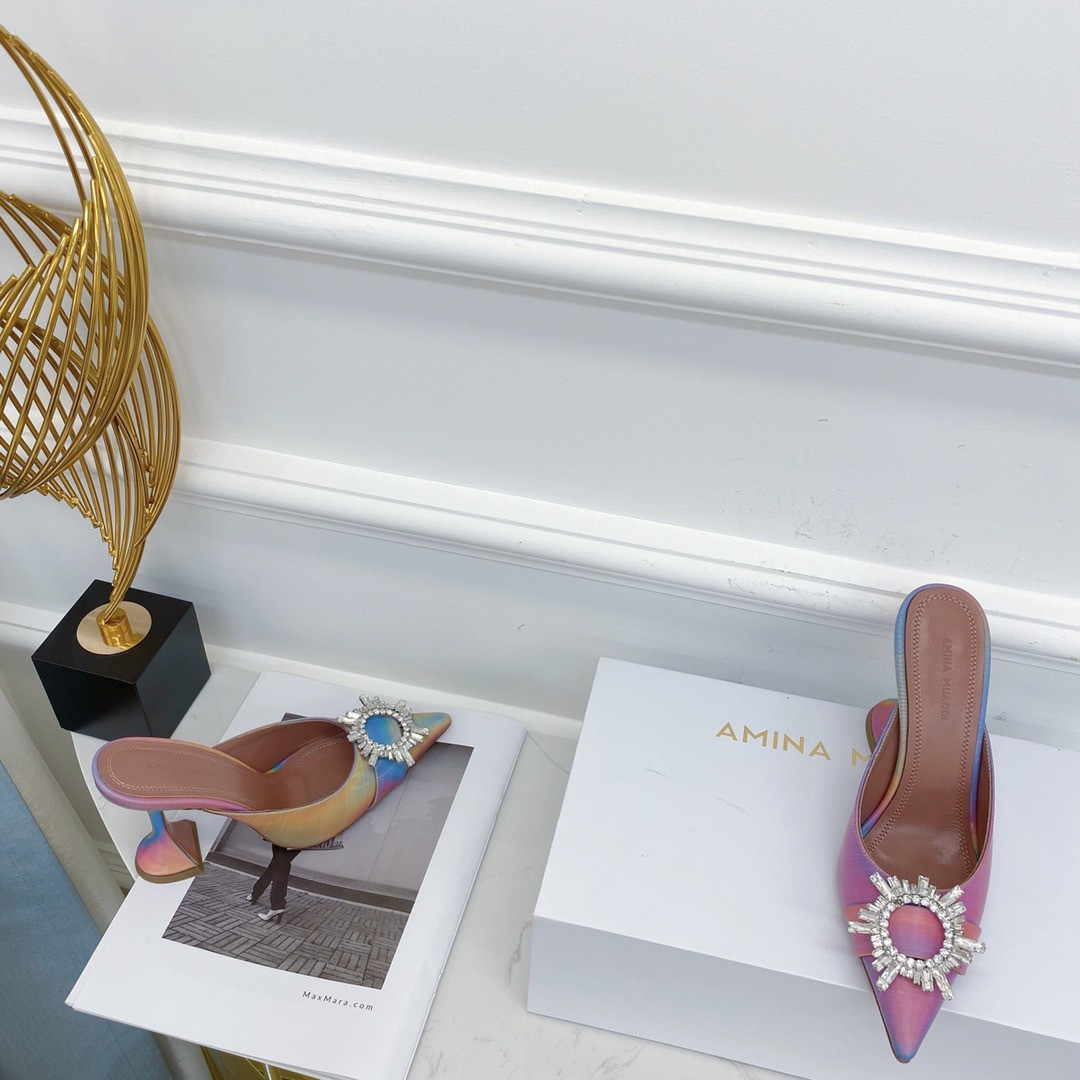 amina muaddi strappy heels