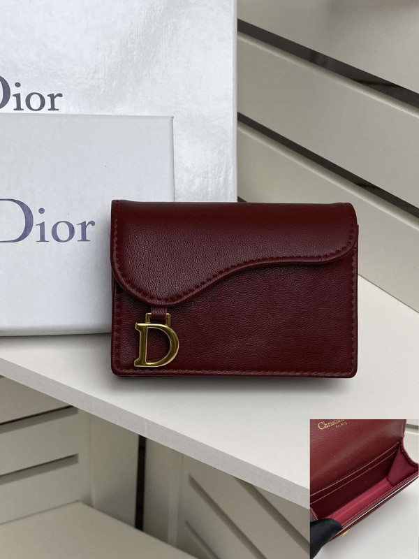 S25122 RED DIOR OBLIQUE WALLET