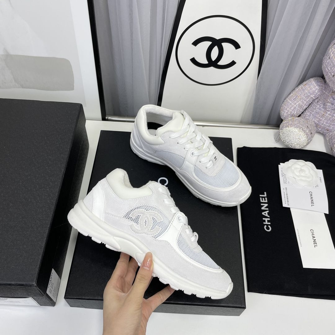 S72153 WHITE CHANEL SNEAKERS