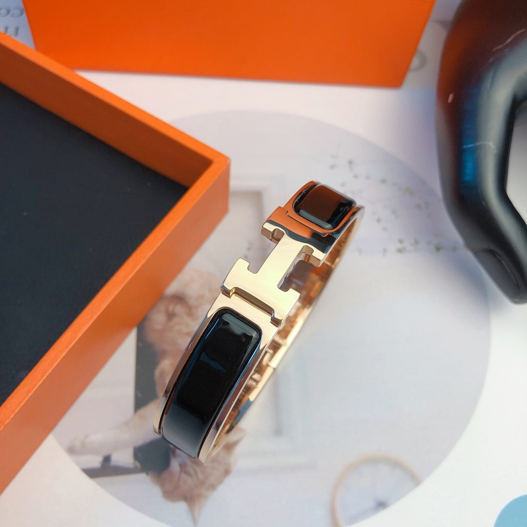 S09374 BLACK HERMES BRACELET