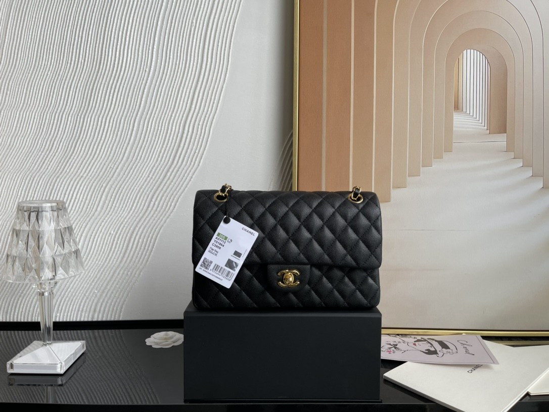 S47960 BLACK CHANEL BAG 25cm