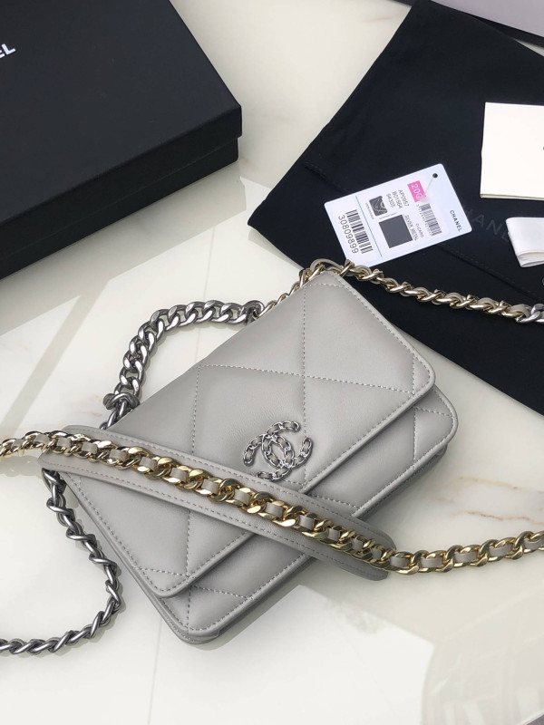 AP0957 Grey WOC Chanel Crossbody