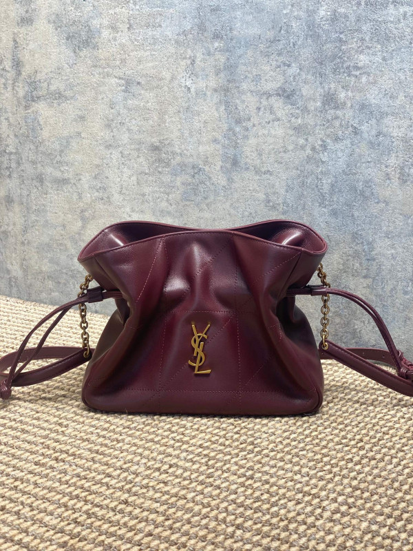 S155835 YSL JAMIE SHOULDER POUCH 26CM RED