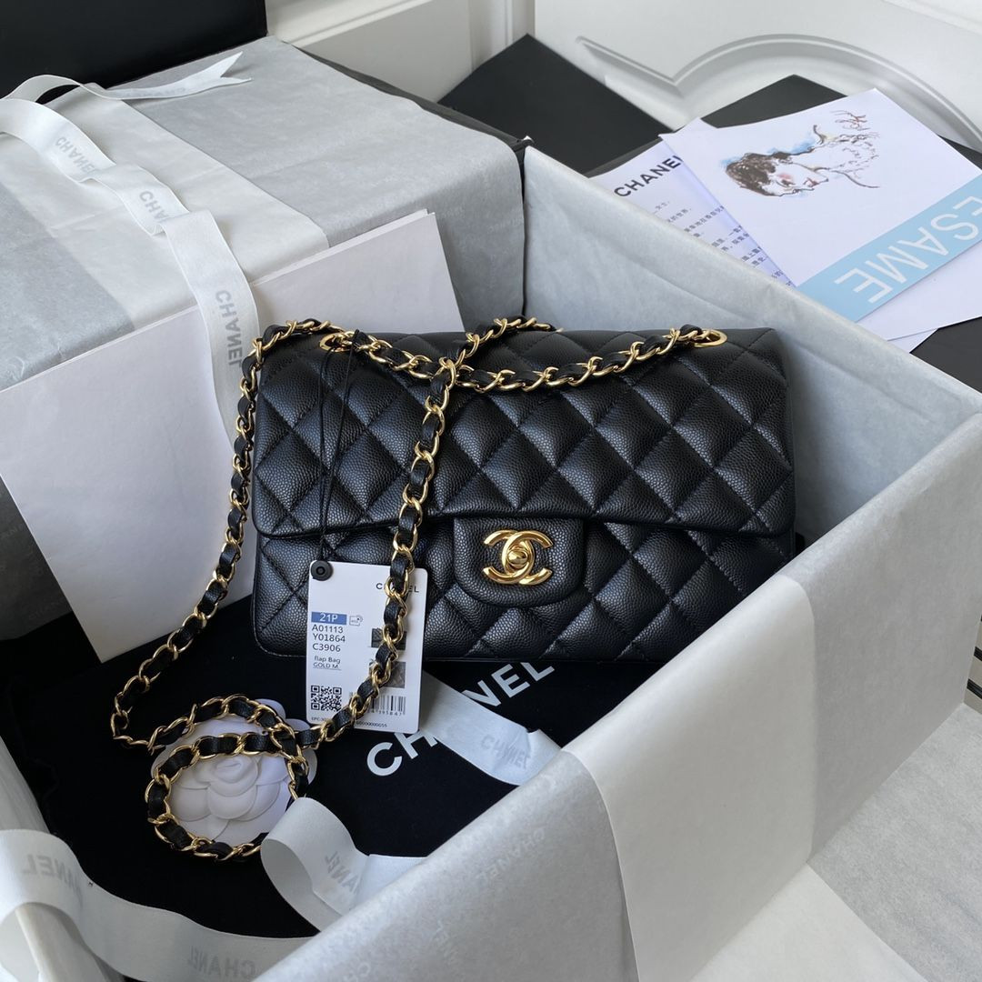 S107362 A01113 Chanel Classic Flap Bag Caviar(6 OPTIONS)
