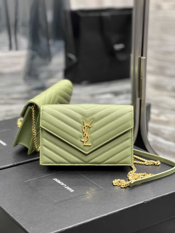 393953 LIGHTGREEN/GOLD YSL 19CM