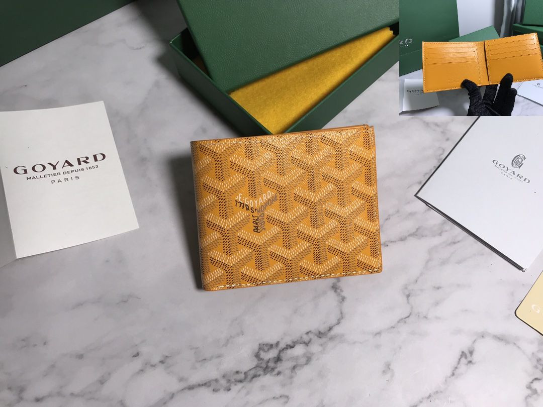 S22013 YELLOW GOYARD WALLET