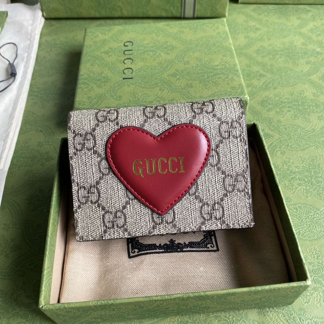 648848 HEART GUCCI WALLET